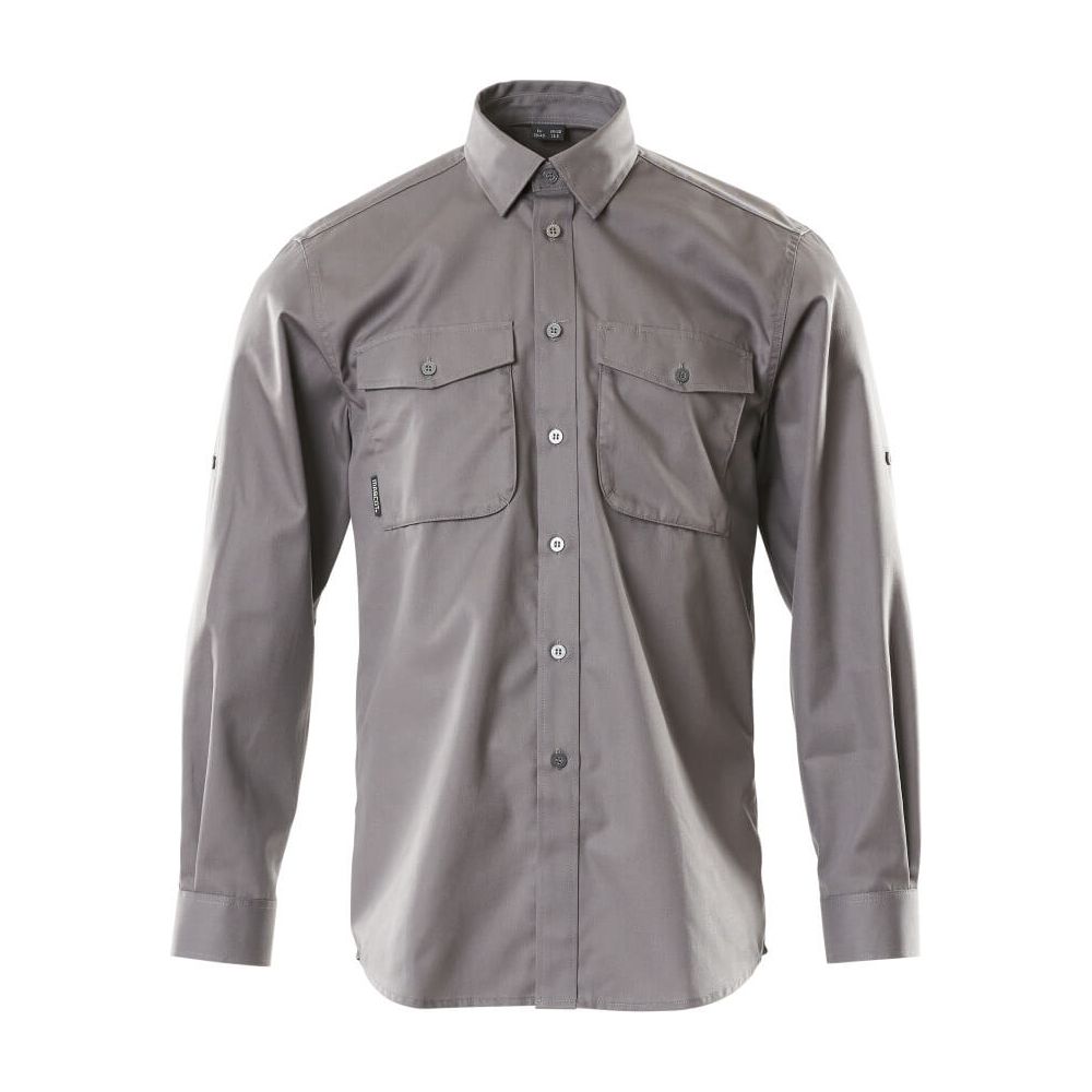 Mascot Mesa Shirt Buttoned Collar 13004-230 Front #colour_anthracite-grey