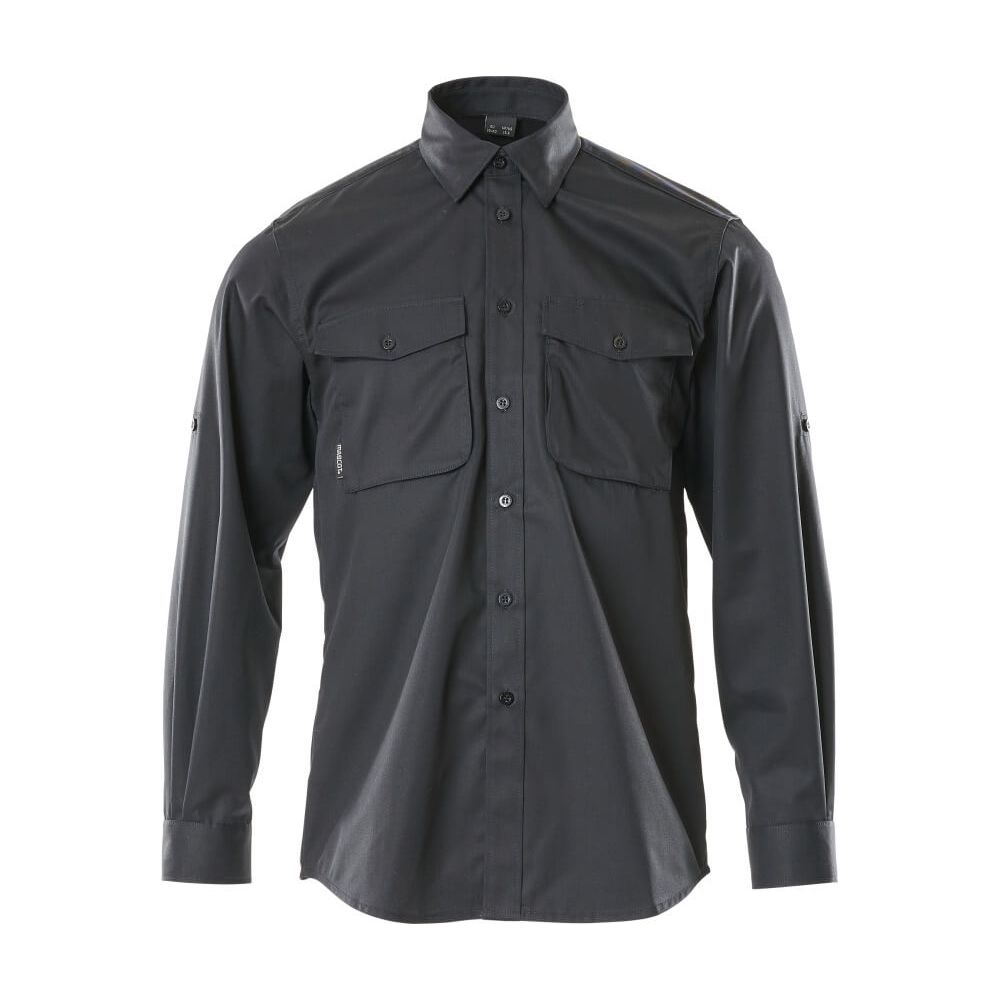 Mascot Mesa Shirt Buttoned Collar 13004-230 Front #colour_black