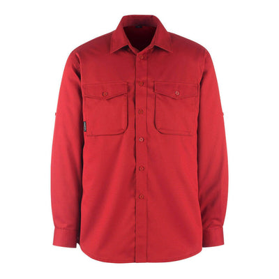 Mascot Mesa Shirt Buttoned Collar 13004-230 Front #colour_red