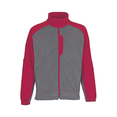 Mascot Messina Fleece Jacket 06042-137 Front #colour_anthracite-grey-red