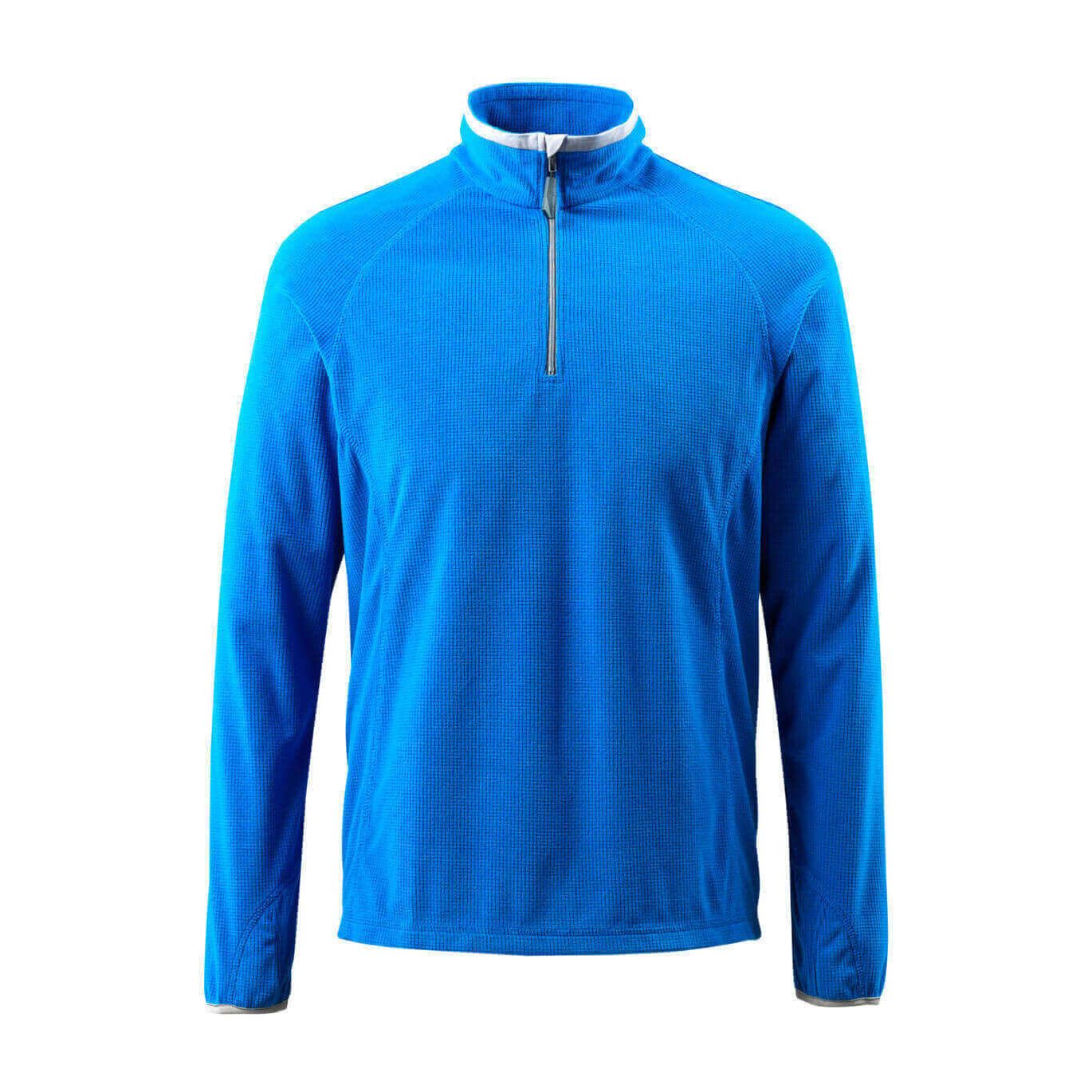 Mascot Metz Fleece Jumper Zip-Neck 50148-239 Front #colour_azure-blue