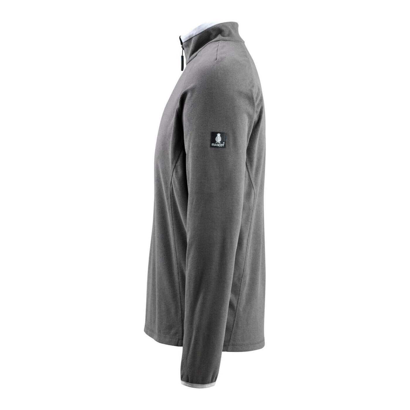 Mascot Metz Fleece Jumper Zip-Neck 50148-239 Right #colour_dark-anthracite-grey
