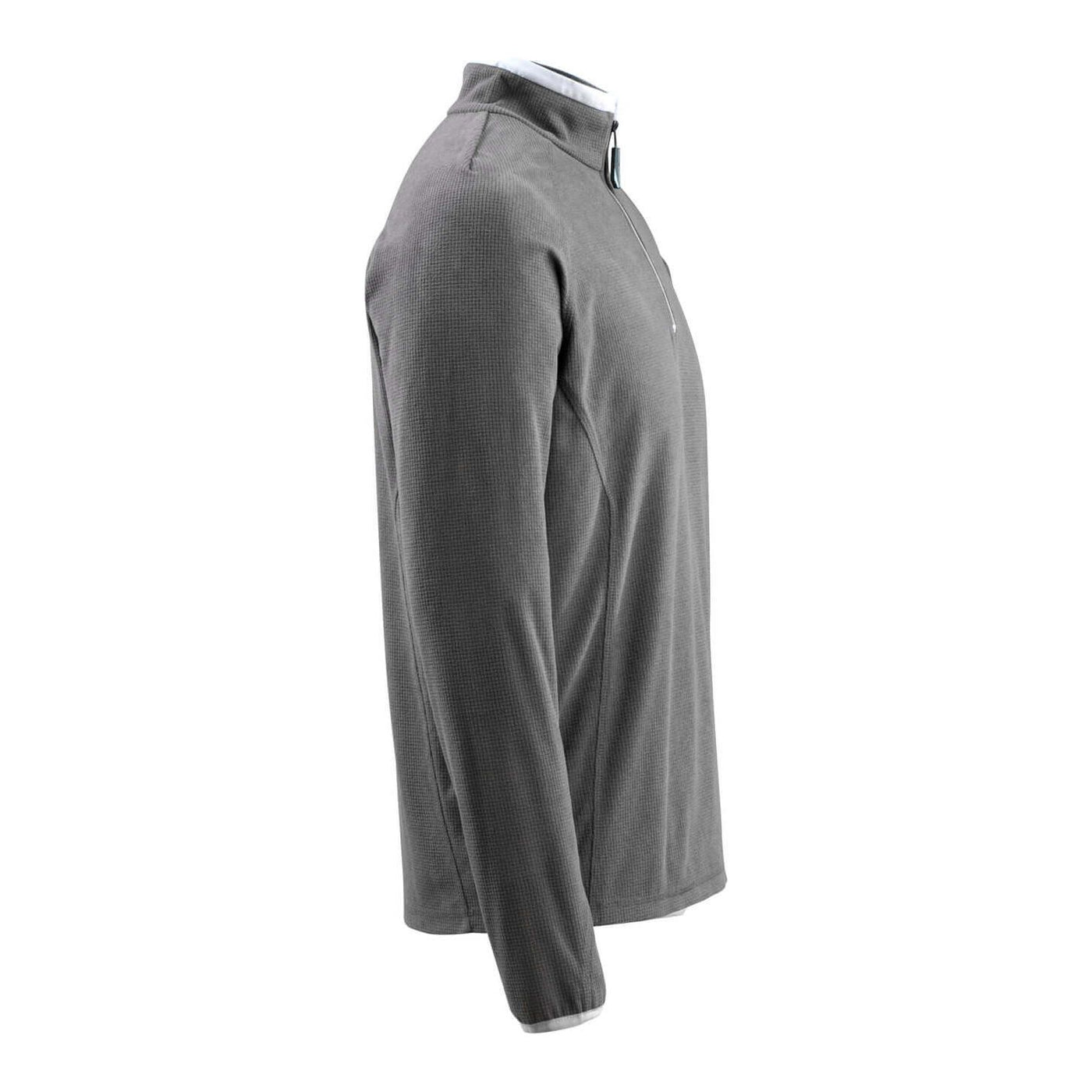Mascot Metz Fleece Jumper Zip-Neck 50148-239 Left #colour_dark-anthracite-grey
