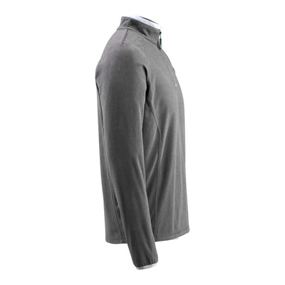 Mascot Metz Fleece Jumper Zip-Neck 50148-239 Left #colour_dark-anthracite-grey