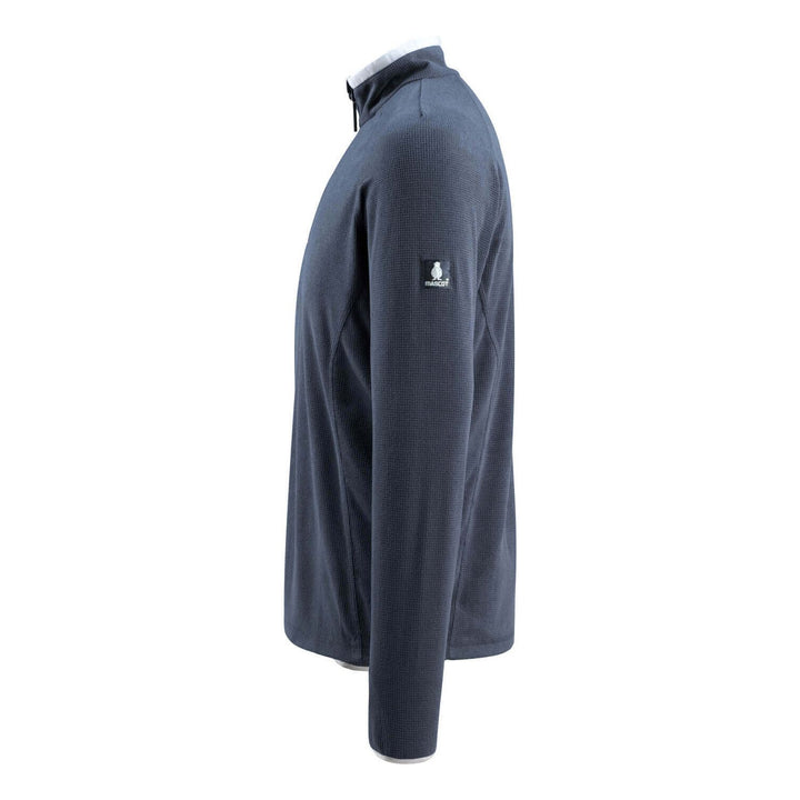 Mascot Metz Fleece Jumper Zip-Neck 50148-239 Right #colour_dark-navy-blue