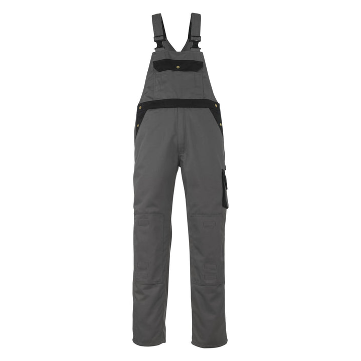 Mascot Milano Bib Brace Overall 00969-430 Front #colour_anthracite-grey-black