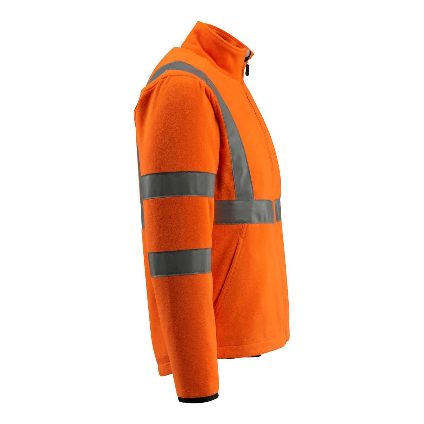 Mascot Mildura Hi-Vis Fleece Jacket 15903-270 Left #colour_hi-vis-orange