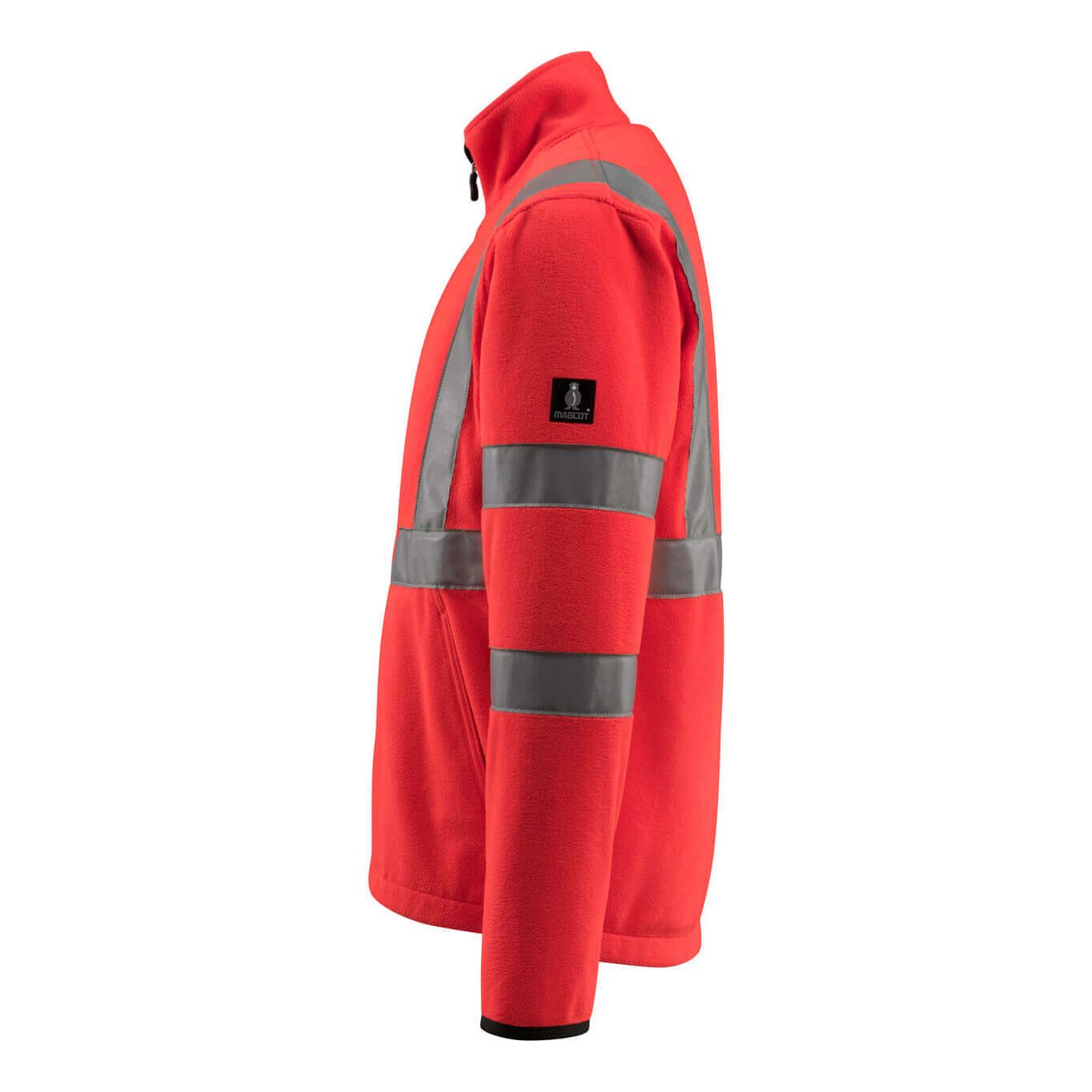Mascot Mildura Hi-Vis Fleece Jacket 15903-270 Right #colour_hi-vis-red