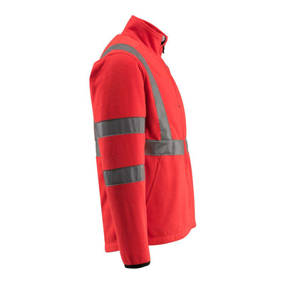 Mascot Mildura Hi-Vis Fleece Jacket 15903-270 Left #colour_hi-vis-red