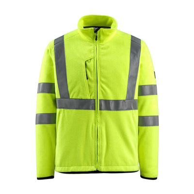 Mascot Mildura Hi-Vis Fleece Jacket 15903-270 Front #colour_hi-vis-yellow
