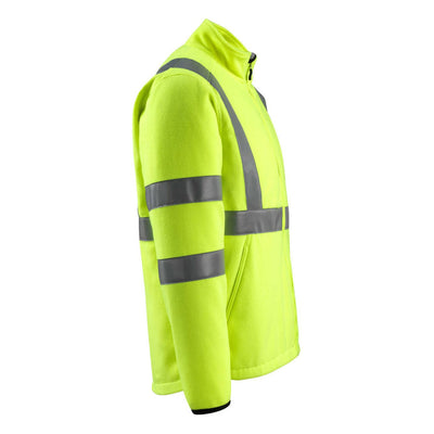 Mascot Mildura Hi-Vis Fleece Jacket 15903-270 Left #colour_hi-vis-yellow