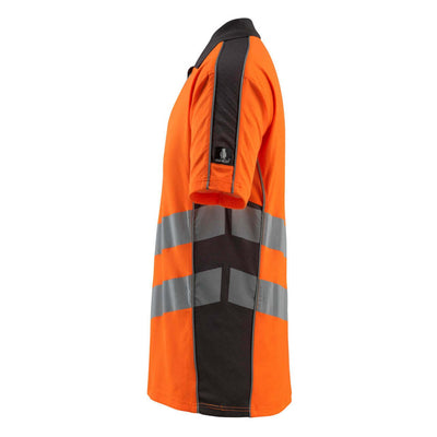 Mascot Murton Hi-Vis Polo shirt 50130-933 Right #colour_hi-vis-orange-dark-anthracite-grey