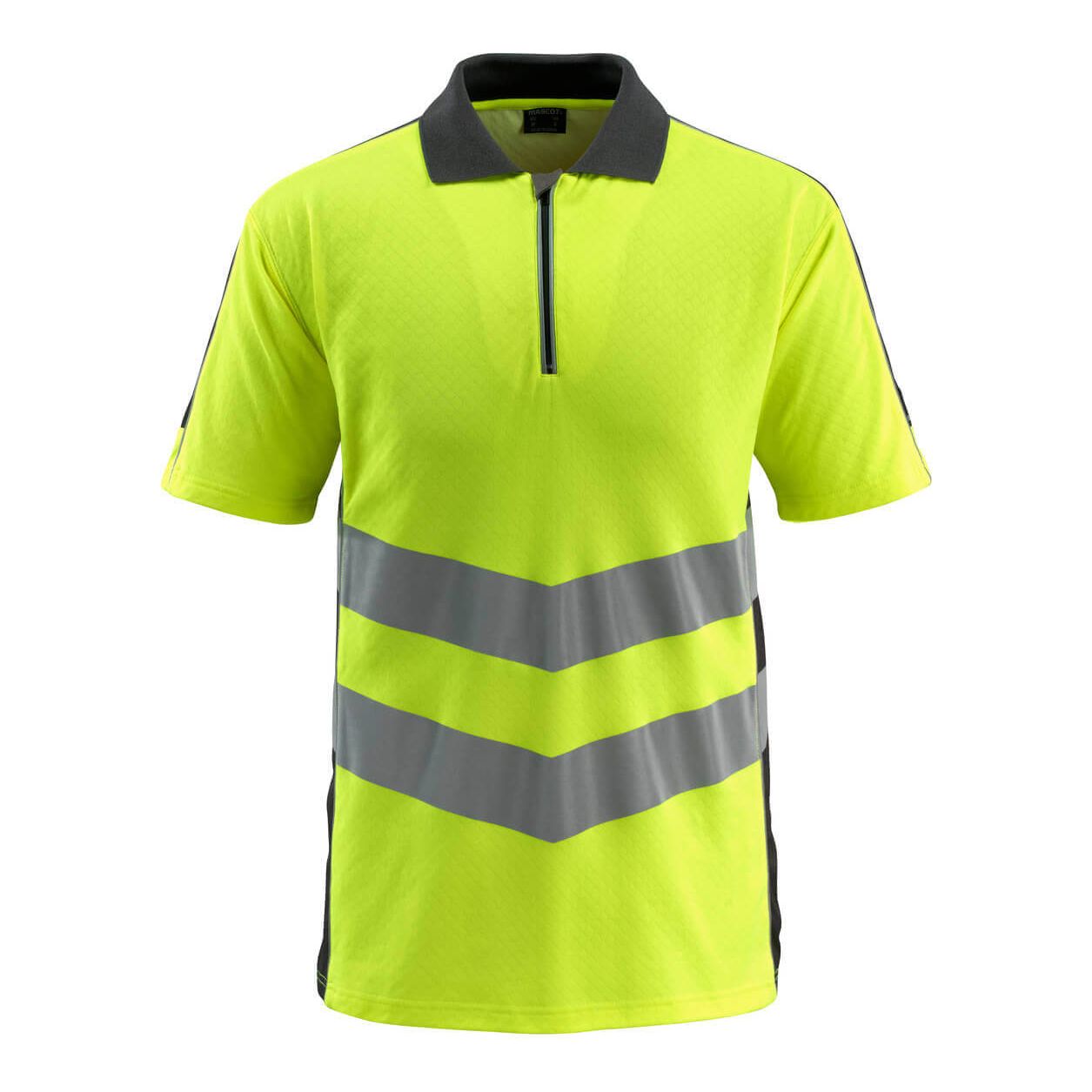Mascot Murton Hi-Vis Polo shirt 50130-933 Front #colour_hi-vis-yellow-black