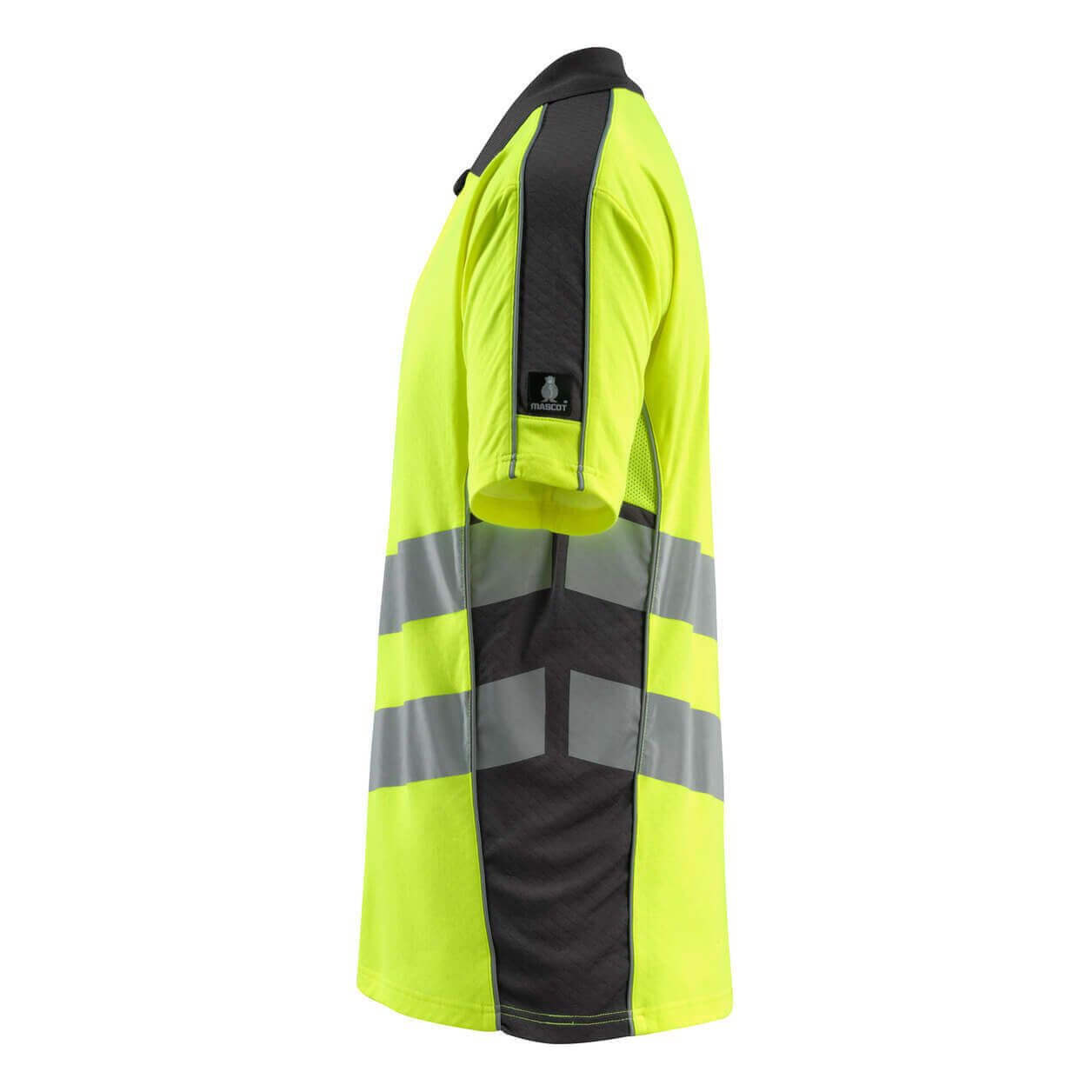 Mascot Murton Hi-Vis Polo shirt 50130-933 Right #colour_hi-vis-yellow-dark-anthracite-grey