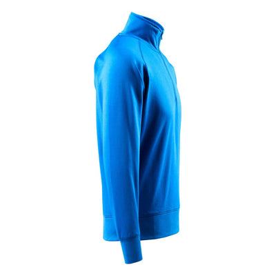 Mascot Nantes Zip-Neck Sweatshirt 50611-971 Left #colour_azure-blue