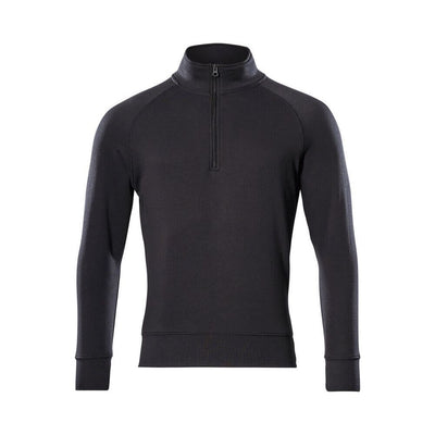 Mascot Nantes Zip-Neck Sweatshirt 50611-971 Front #colour_black