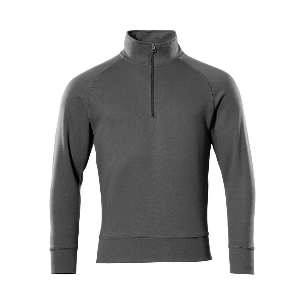 Mascot Nantes Zip-Neck Sweatshirt 50611-971 Front #colour_dark-anthracite-grey