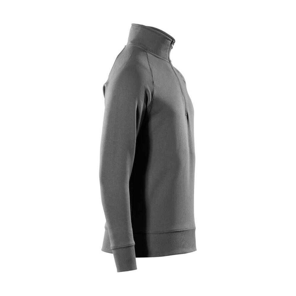 Mascot Nantes Zip-Neck Sweatshirt 50611-971 Left #colour_dark-anthracite-grey