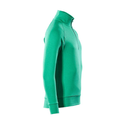 Mascot Nantes Zip-Neck Sweatshirt 50611-971 Left #colour_grass-green