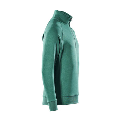 Mascot Nantes Zip-Neck Sweatshirt 50611-971 Left #colour_green