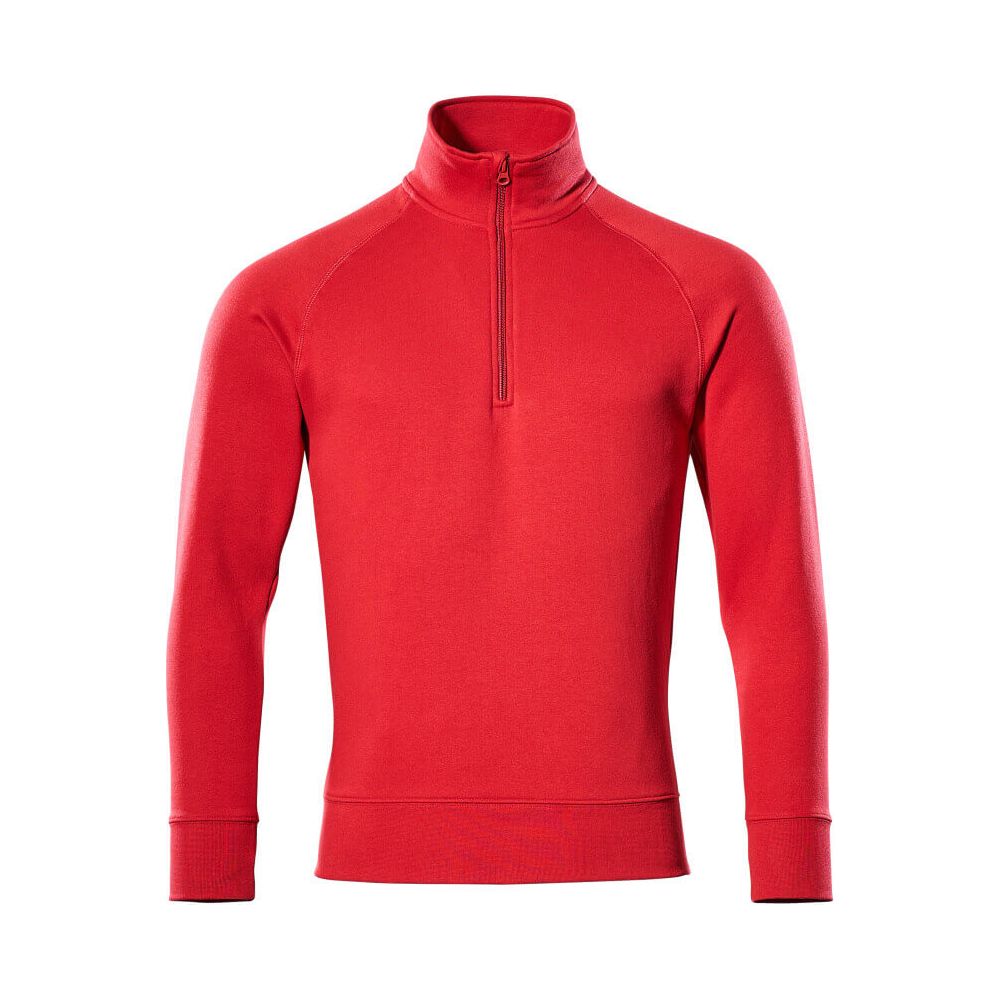 Mascot Nantes Zip-Neck Sweatshirt 50611-971 Front #colour_red
