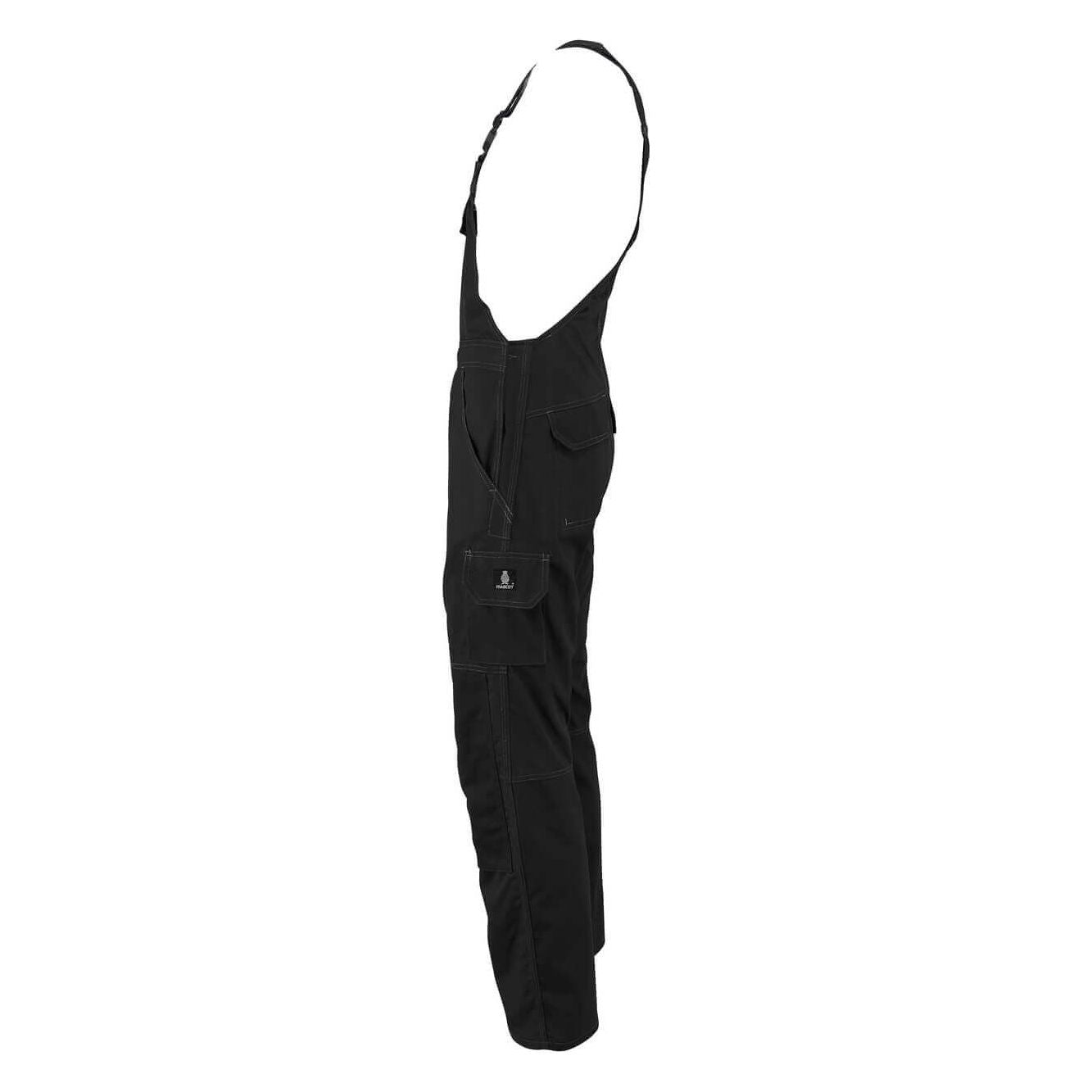 Mascot Newark Bib Brace Overall Trousers 10569-442 Right #colour_black