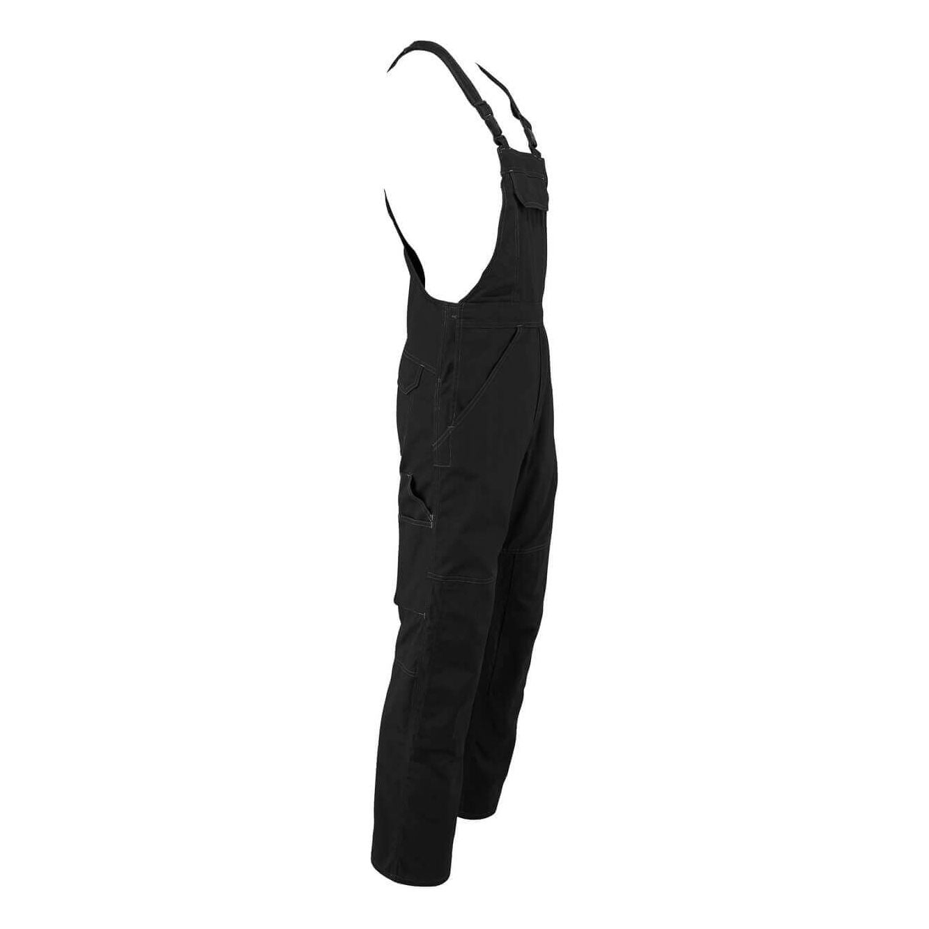 Mascot Newark Bib Brace Overall Trousers 10569-442 Left #colour_black