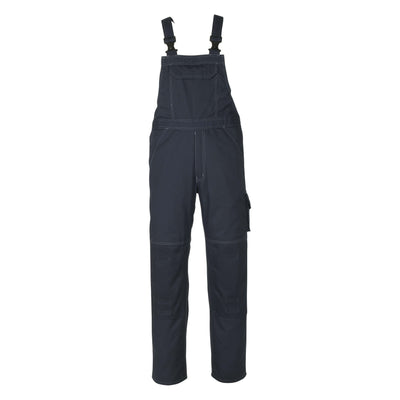 Mascot Newark Bib Brace Overall Trousers 10569-442 Front #colour_dark-navy-blue