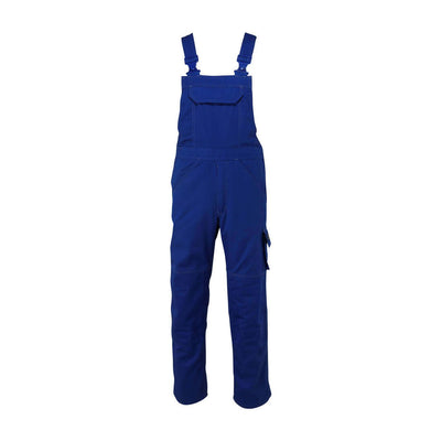 Mascot Newark Bib Brace Overall Trousers 10569-442 Front #colour_royal-blue