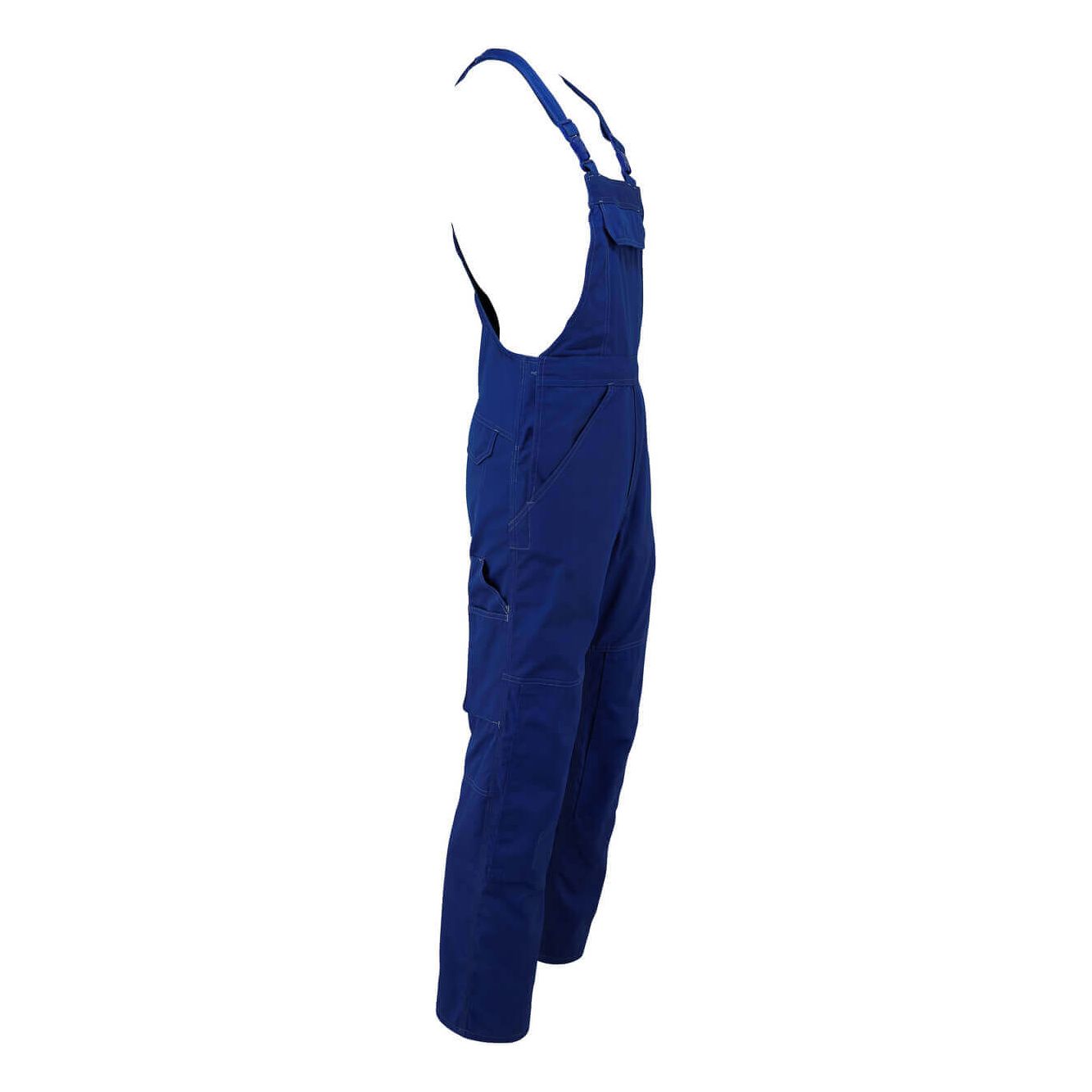 Mascot Newark Bib Brace Overall Trousers 10569-442 Left #colour_royal-blue