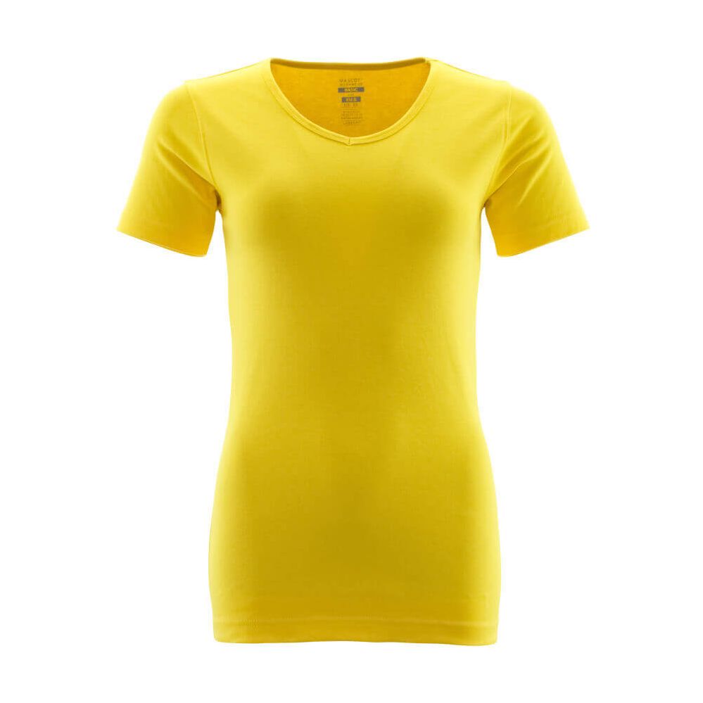 Mascot Nice V-Neck T-shirt 51584-967 Front #colour_sunflower-yellow