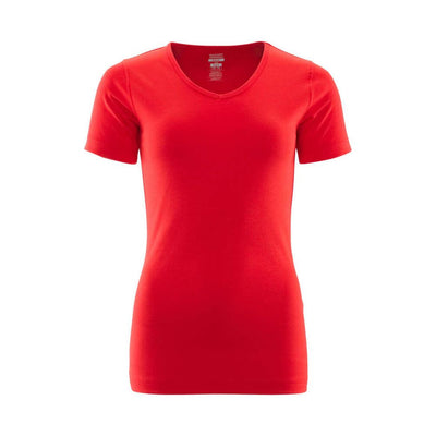 Mascot Nice V-Neck T-shirt 51584-967 Front #colour_traffic-red