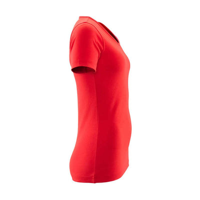Mascot Nice V-Neck T-shirt 51584-967 Left #colour_traffic-red