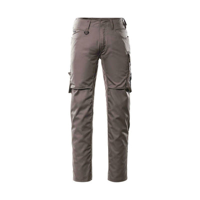 Mascot Oldenburg Work Trousers Thigh-Pockets 12579-442 Front #colour_anthracite-grey-black