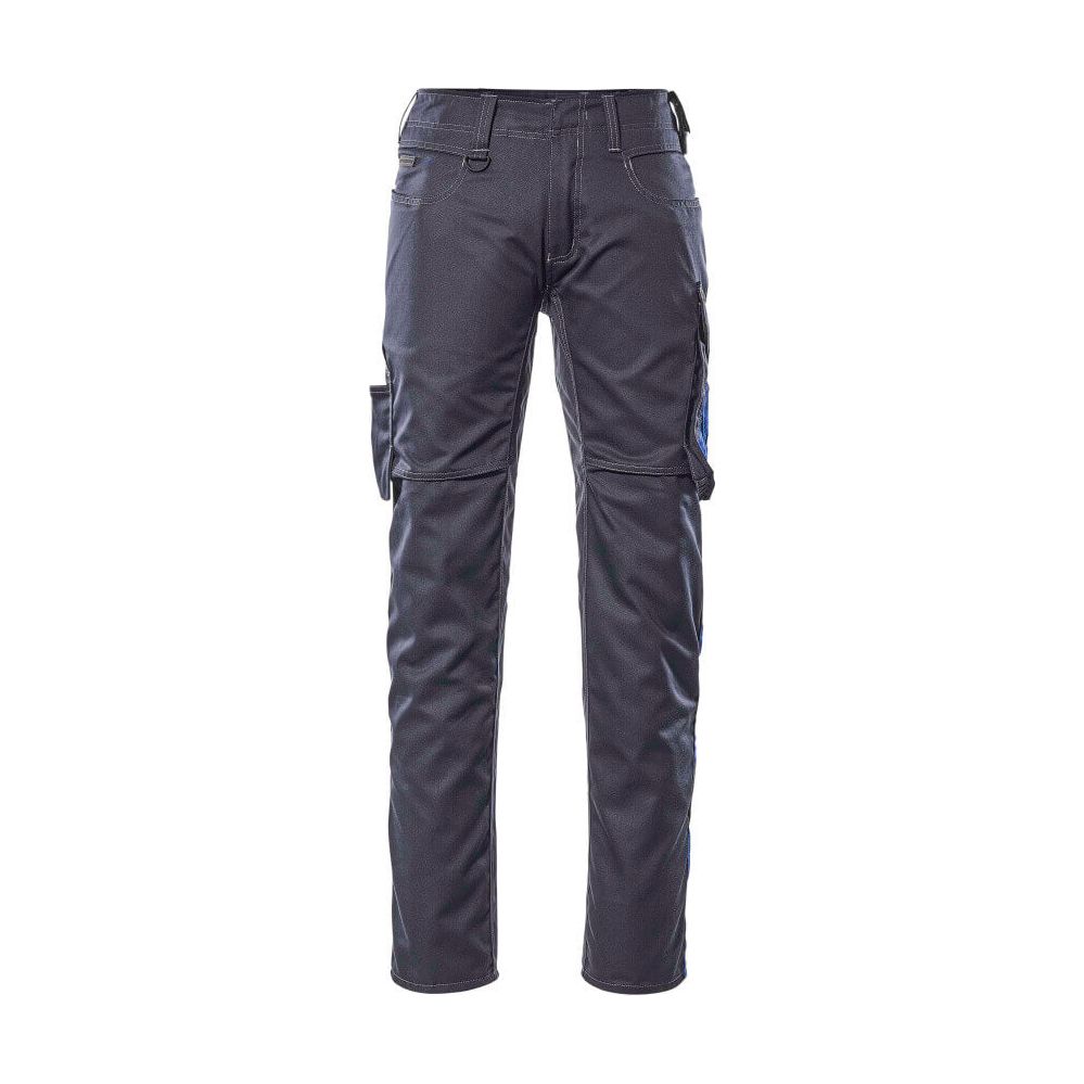 Mascot Oldenburg Work Trousers Thigh-Pockets 12579-442 Front #colour_dark-navy-blue-royal-blue