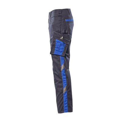 Mascot Oldenburg Work Trousers Thigh-Pockets 12579-442 Right #colour_dark-navy-blue-royal-blue