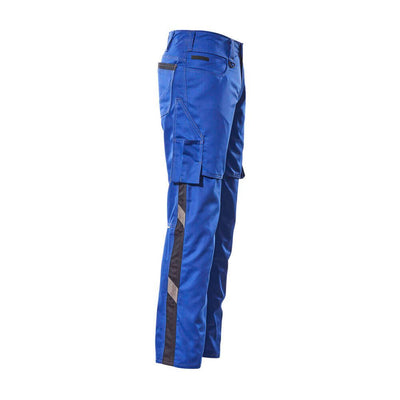 Mascot Oldenburg Work Trousers Thigh-Pockets 12579-442 Left #colour_royal-blue-dark-navy-blue
