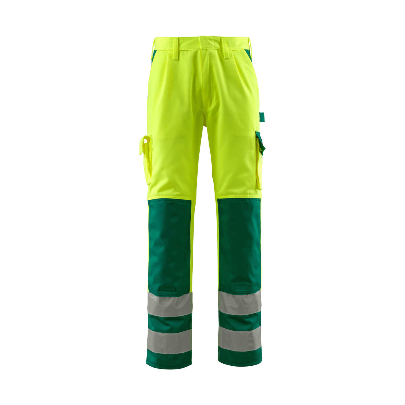 Mascot Olinda Hi-Vis Work Trousers 07179-470 Front #colour_hi-vis-yellow-green