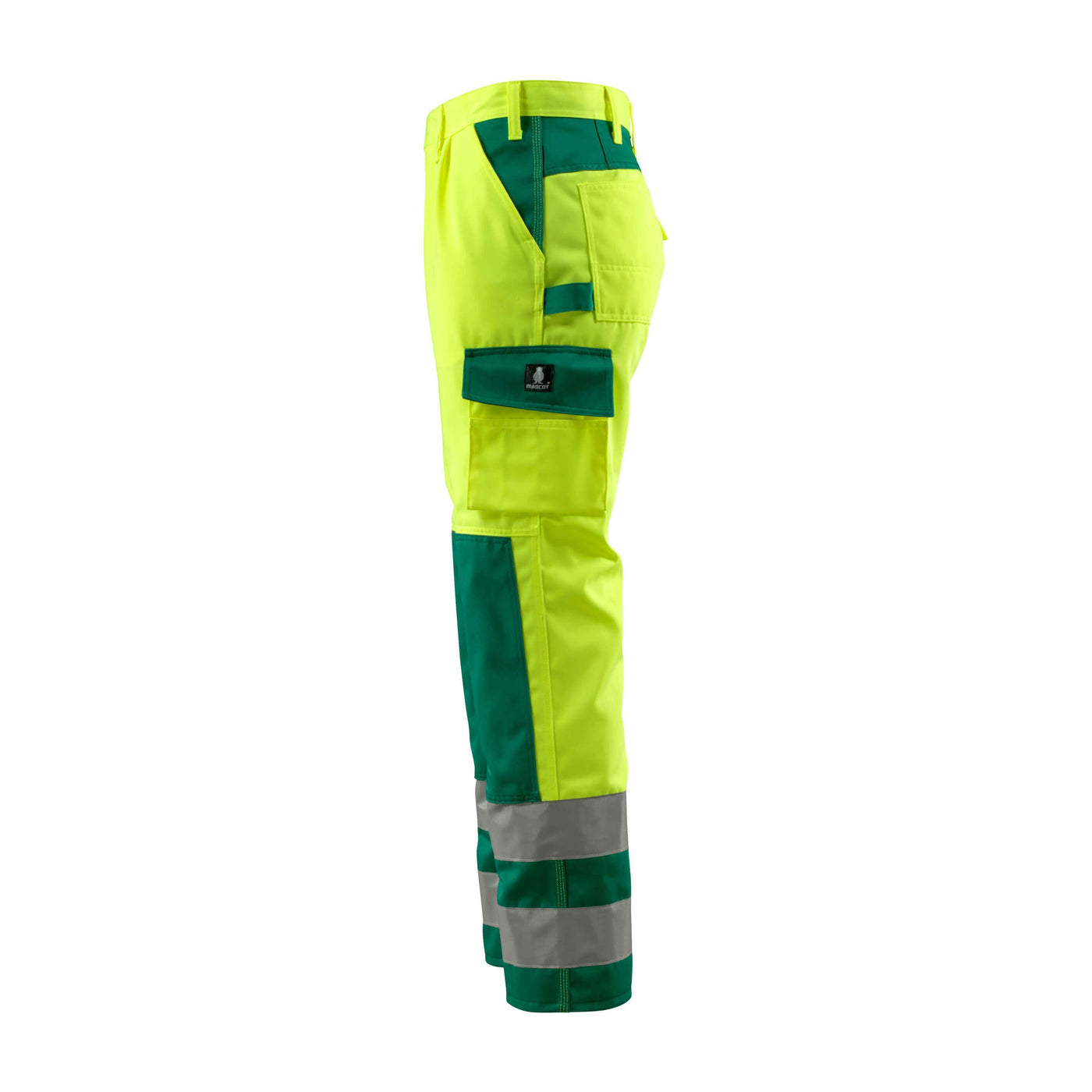 Mascot Olinda Hi-Vis Work Trousers 07179-470 Right #colour_hi-vis-yellow-green