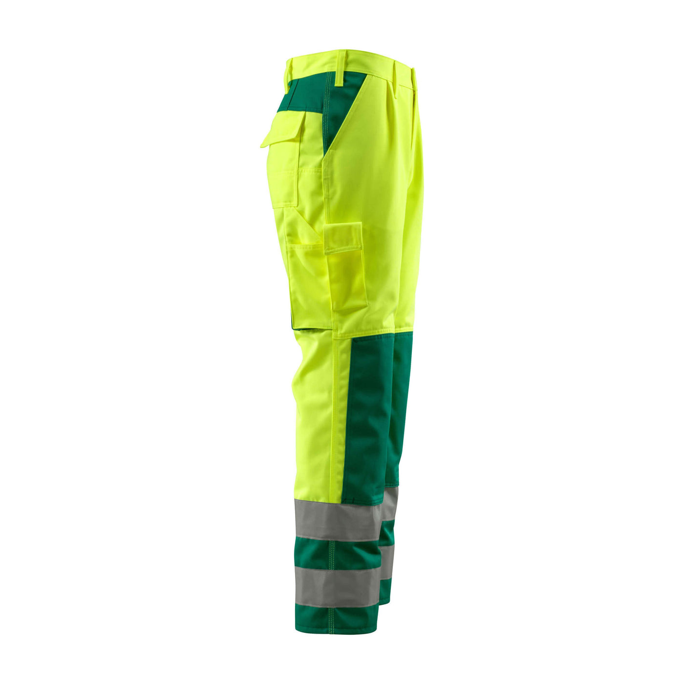 Mascot Olinda Hi-Vis Work Trousers 07179-470 Left #colour_hi-vis-yellow-green