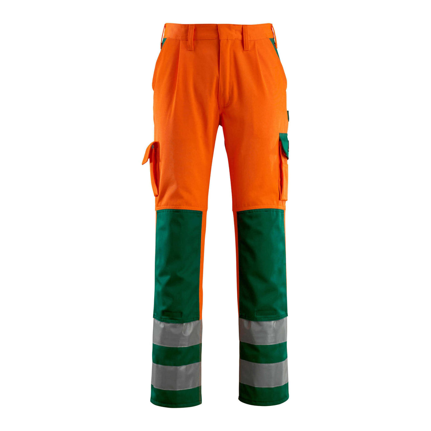 Mascot Olinda Hi-Vis Work Trousers 07179-860 Front #colour_hi-vis-orange-green