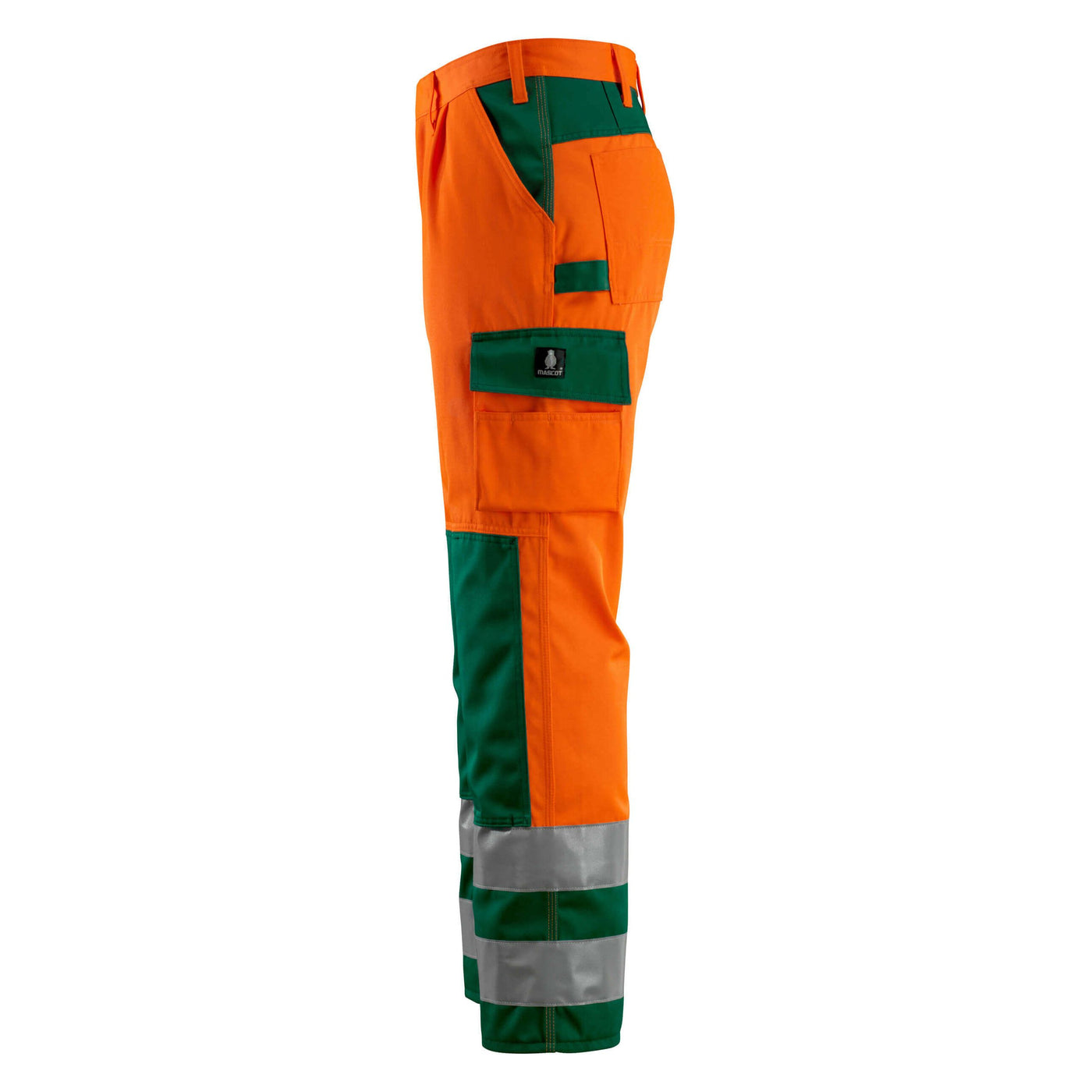 Mascot Olinda Hi-Vis Work Trousers 07179-860 Right #colour_hi-vis-orange-green