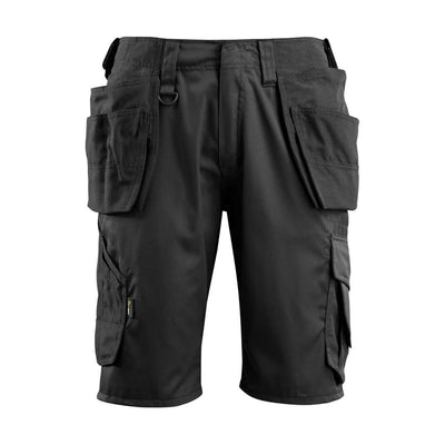 Mascot Olot Work Shorts Holster-Pockets 16049-230 Front #colour_black