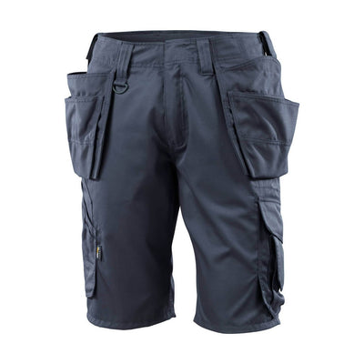 Mascot Olot Work Shorts Holster-Pockets 16049-230 Front #colour_dark-navy-blue