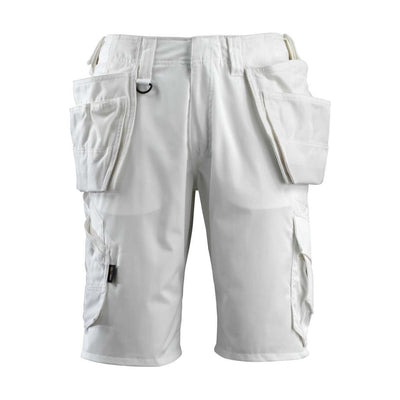 Mascot Olot Work Shorts Holster-Pockets 16049-230 Front #colour_white