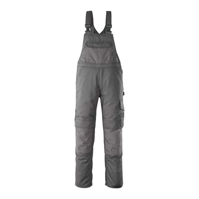 Mascot Orense Bib Overall Kneepad-Pockets 08269-010 Front #colour_anthracite-grey