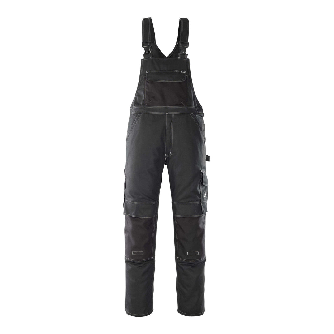 Mascot Orense Bib Overall Kneepad-Pockets 08269-010 Front #colour_black