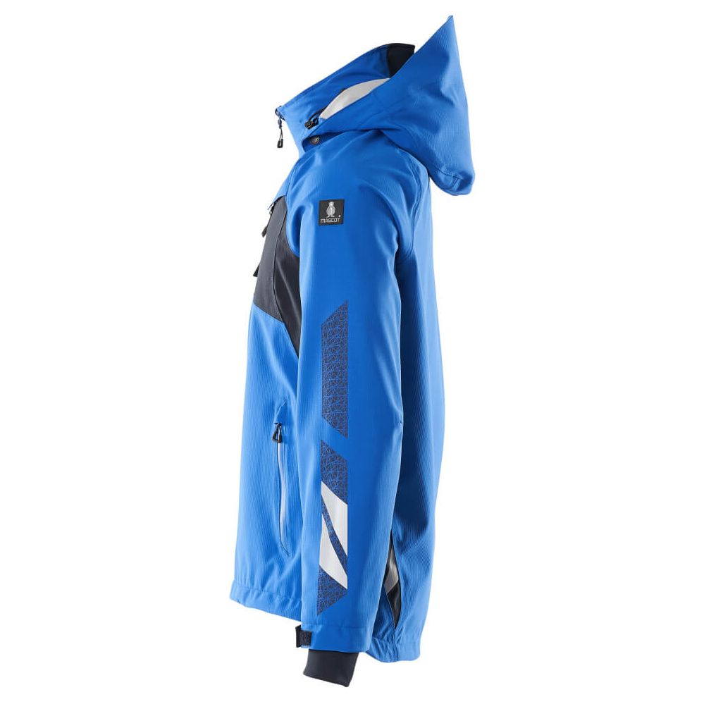 Mascot Outer Shell Jacket 18001-249 Right #colour_azure-blue-dark-navy-blue