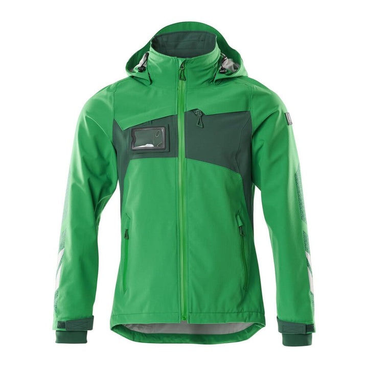 Mascot Outer Shell Jacket 18001-249 Front #colour_grass-green-green