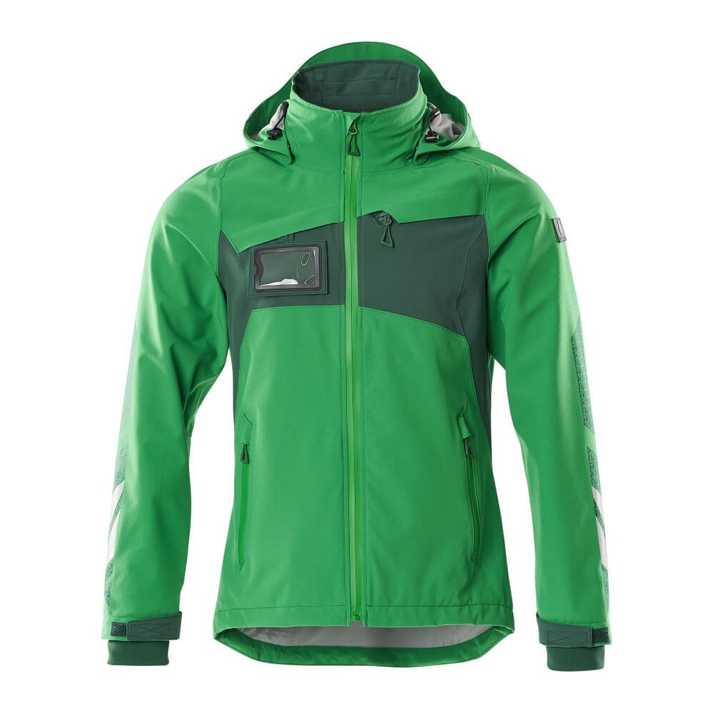 Mascot Outer Shell Jacket 18001-249 Front #colour_grass-green-green